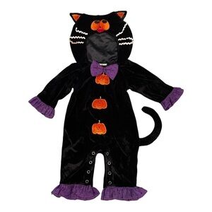 KID'S Klassics Girls 9 Months Black Cat Halloween Costume